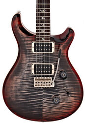 Guitare électrique double cut Prs USA Custom 24 - Charcoal cherry burst