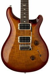 Guitare électrique double cut Prs USA Custom 24 - Dark cherry sunburst
