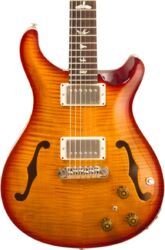 Guitare électrique 1/2 caisse Prs USA Hollowbody II Piezo #230365749 - Dark cherry burst