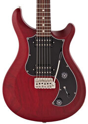 Guitare électrique double cut Prs USA Standard 22 Satin - Vintage cherry