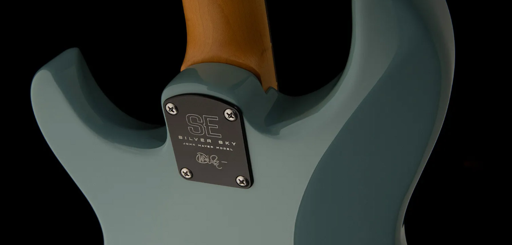 Prs John Mayer Se Silver Sky Rosewood Signature 3s Trem Rw - Storm Gray - Guitare Électrique Forme Str - Variation 3