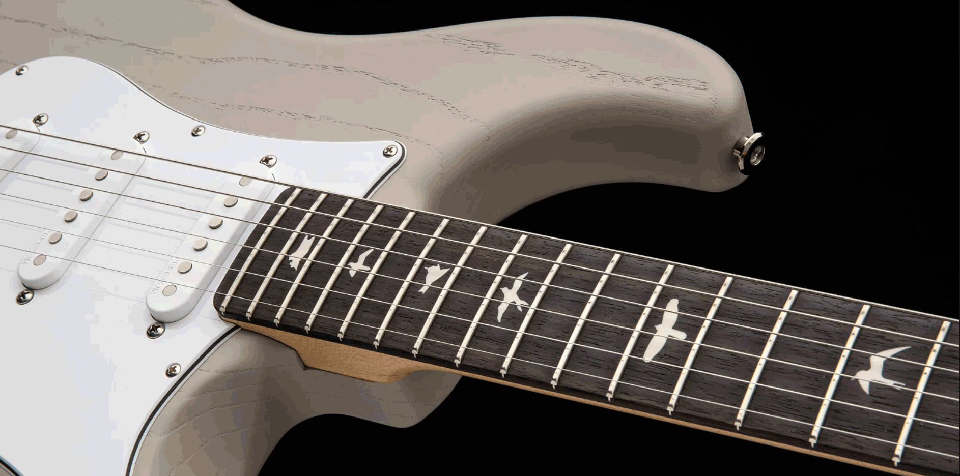 Prs John Mayer Silver Sky Dead Spec Usa Ltd Signature 3s Trem Rw - Moc Sand Satin - Guitare Électrique Forme Str - Variation 2