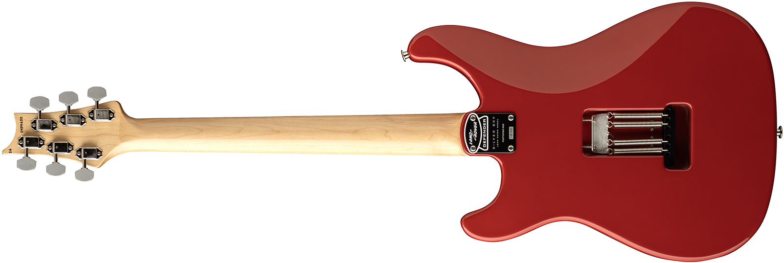 Prs John Mayer Silver Sky Defender Bolt-on Usa Ltd Trem 3s Rw - Portofino Red - Guitare Électrique Forme Str - Variation 1