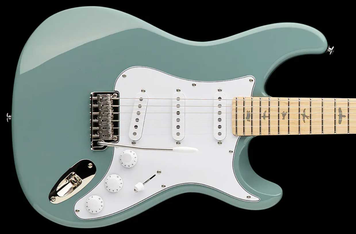 Prs John Mayer Silver Sky Maple Se Signature 3s Trem Mn - Stone Blue - Guitare Électrique Forme Str - Variation 1