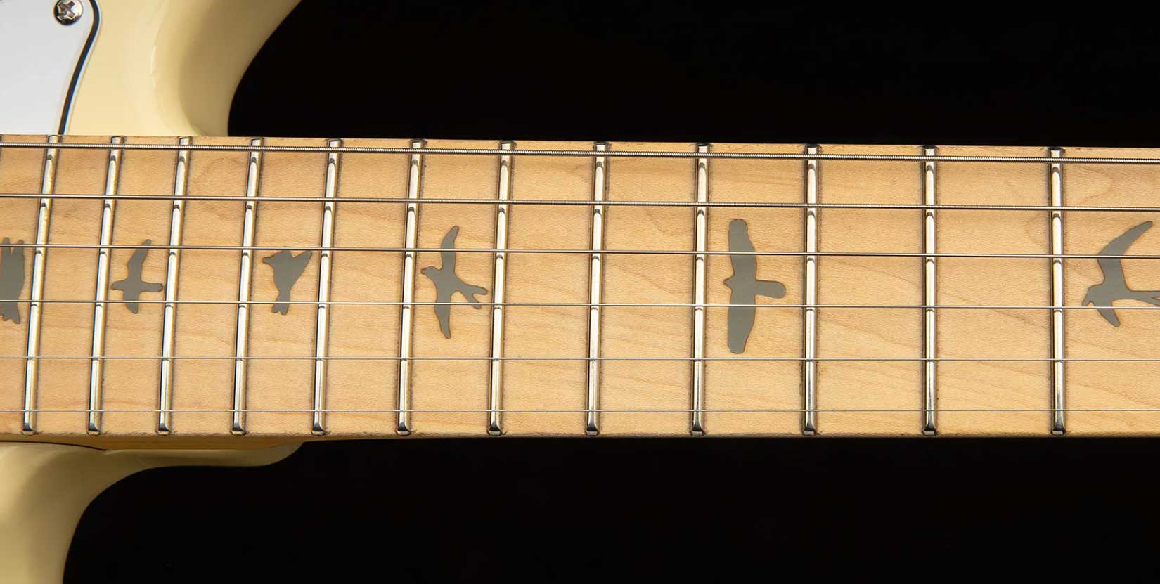 Prs John Mayer Silver Sky Maple Se Signature 3s Trem Mn - Moon White - Guitare Électrique Forme Str - Variation 4