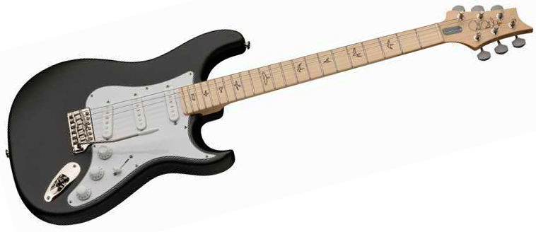 Prs John Mayer Silver Sky Usa Signature 3s Trem Mn - Faded Black Tee Satin - Guitare Électrique Forme Str - Variation 1