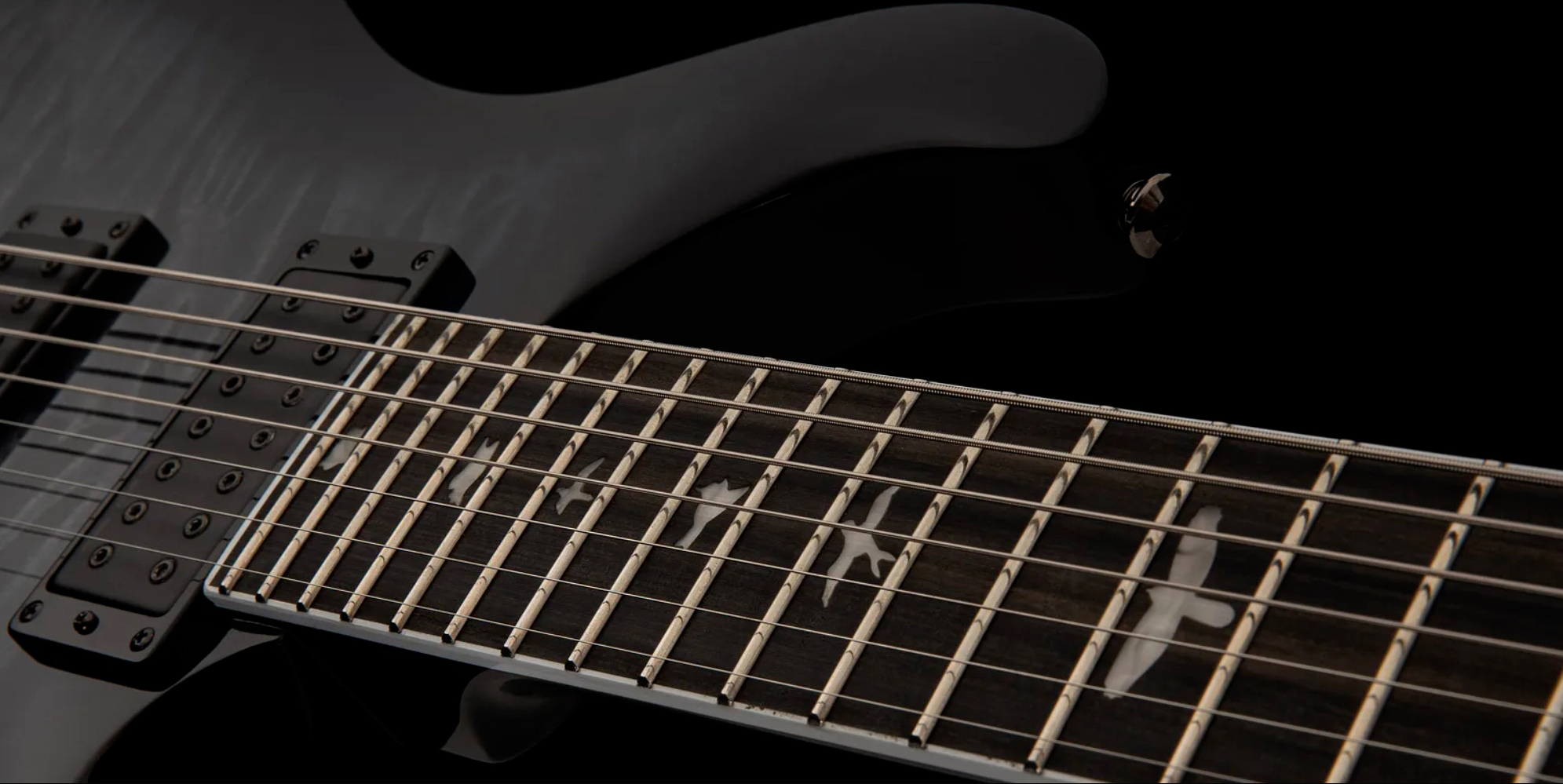 Prs Mark Holcomb Svn Se Signature 7c Baryton 2hseymour Duncan  Ht Eb - Holcomb Blue Burst - Guitare Électrique Baryton - Variation 3