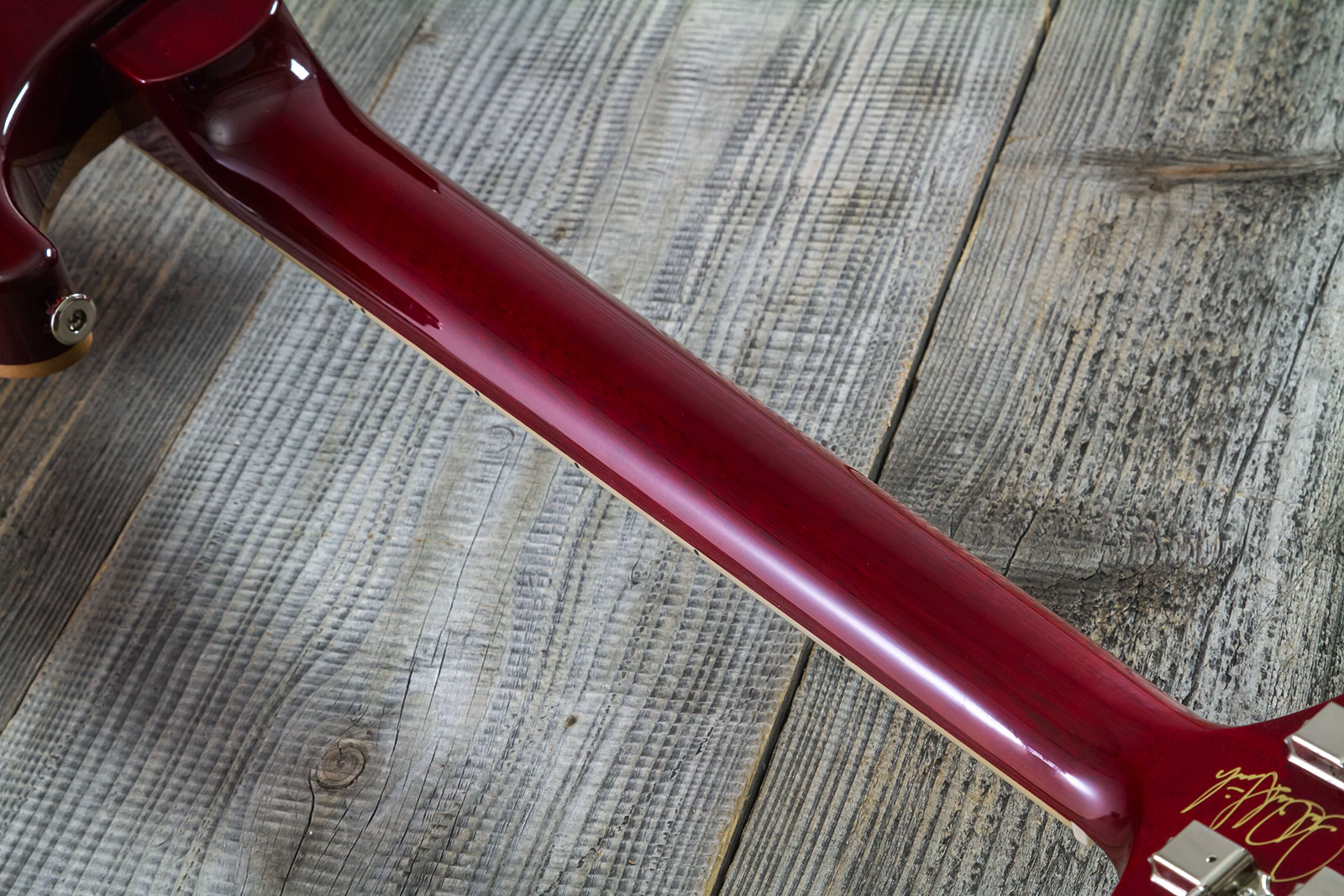 Prs Mccarty 594 Hand-signed Usa 2h Ht Rw #0362902 - Fire Red Burst - Guitare Électrique Double Cut - Variation 10