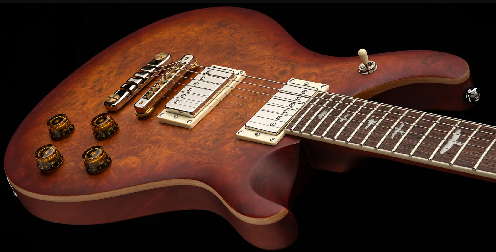 Prs Mccarty 594 Laurel Burl Se Exotic Veneer Trem 2h Rw - Vintage Sunburst - Guitare Électrique Single Cut - Variation 2
