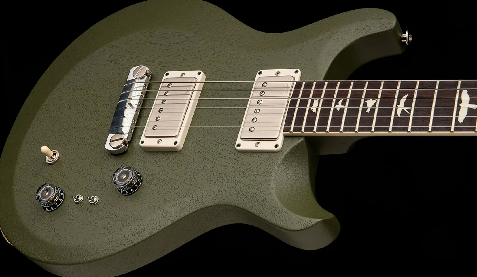 Prs Mira 594 Satin S2 Usa 2h Ht Rw - Matcha Green - Guitare Électrique Double Cut - Variation 5