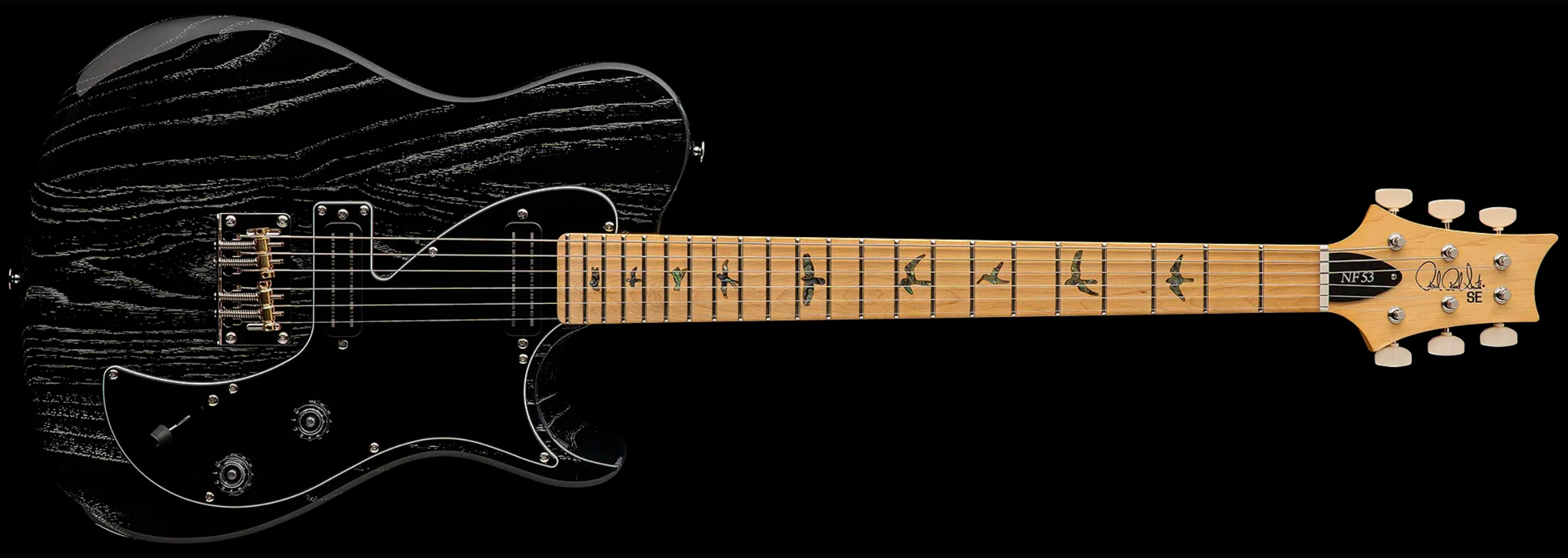 Prs Nf53 Se 2mh Ht Mn - Black Doghair - Guitare Électrique Forme Tel - Variation 3