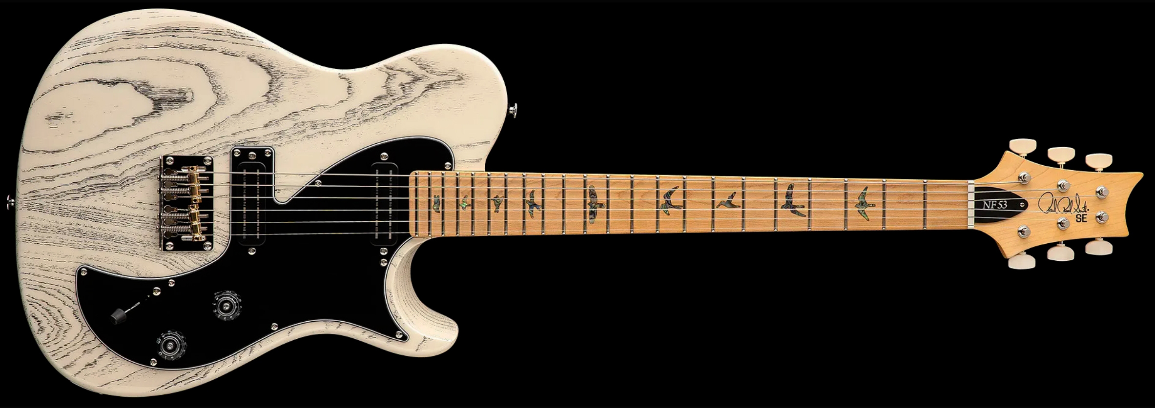 Prs Nf53 Se 2mh Ht Mn - White Doghair - Guitare Électrique Single Cut - Variation 3