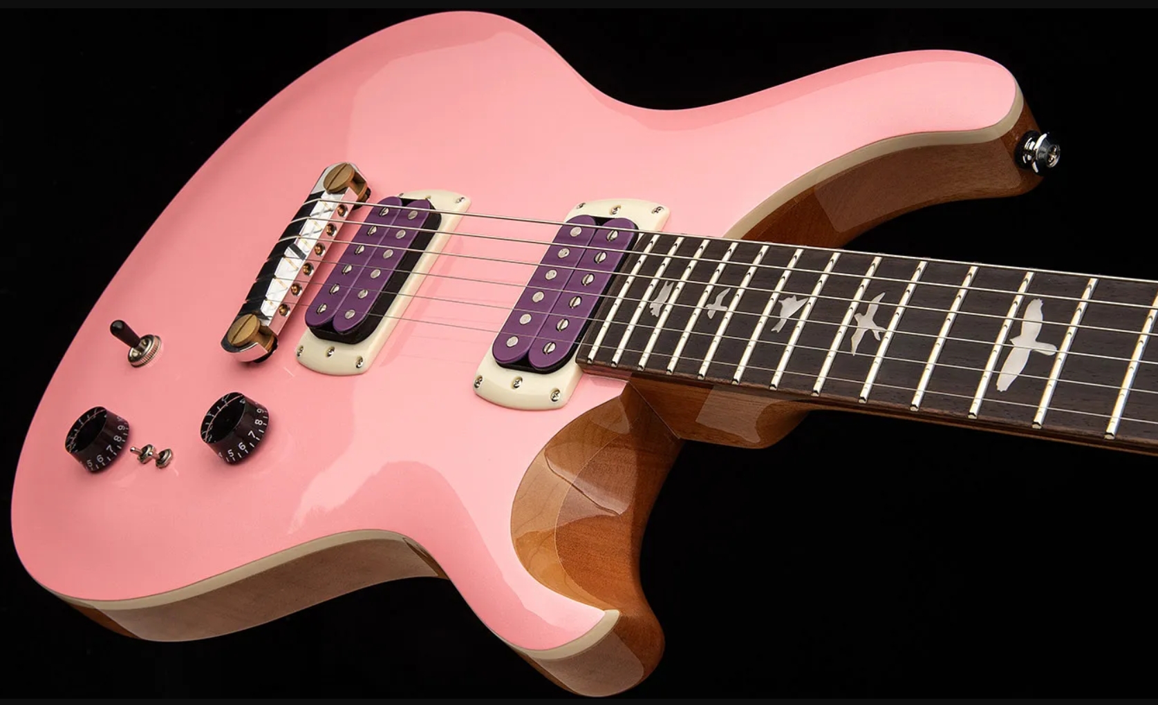 Prs Rock Lady Custom 24-08 Se Ltd 2h Ht Rw - Pearl Pink - Guitare Électrique Double Cut - Variation 1