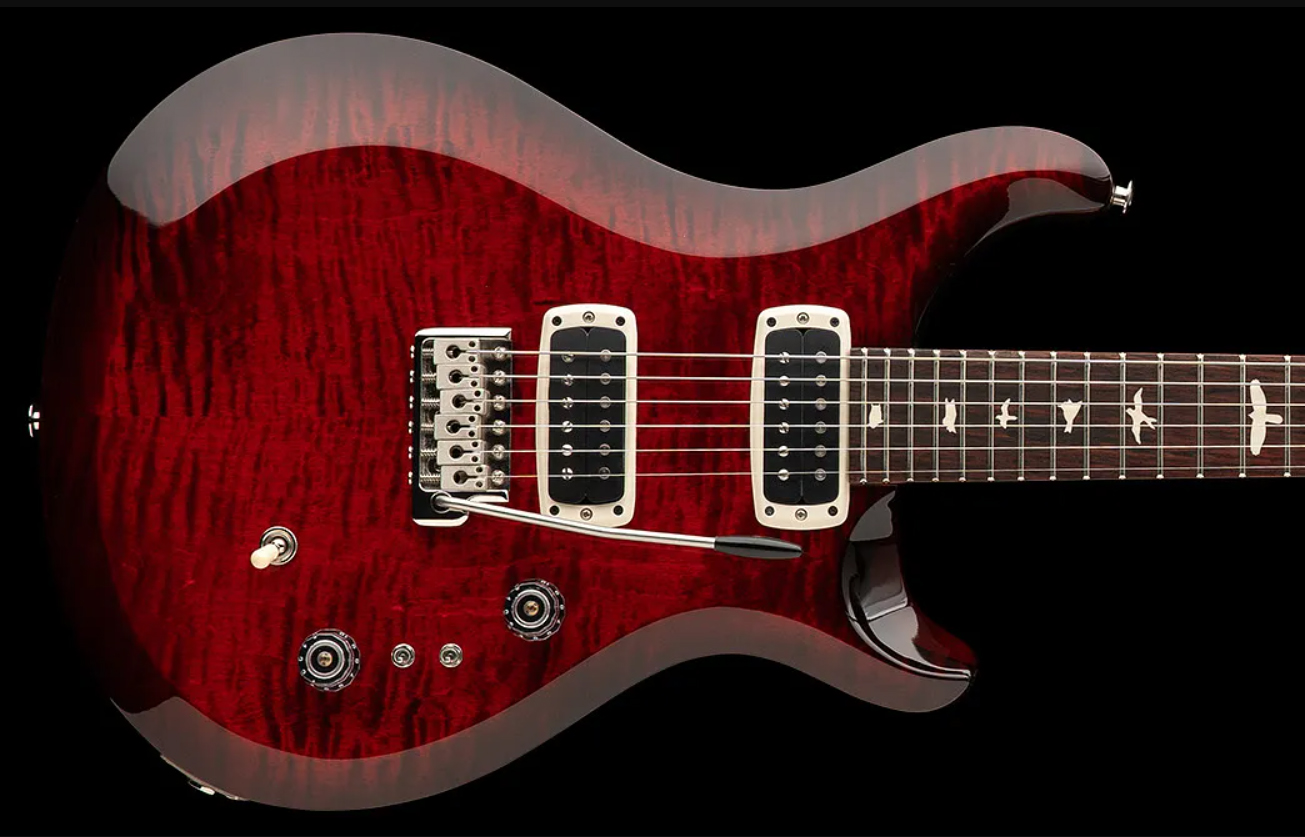 Prs S2 Custom 24-08 Usa 2h Tci Trem Rw - Fire Red Burst - Guitare Électrique Double Cut - Variation 1
