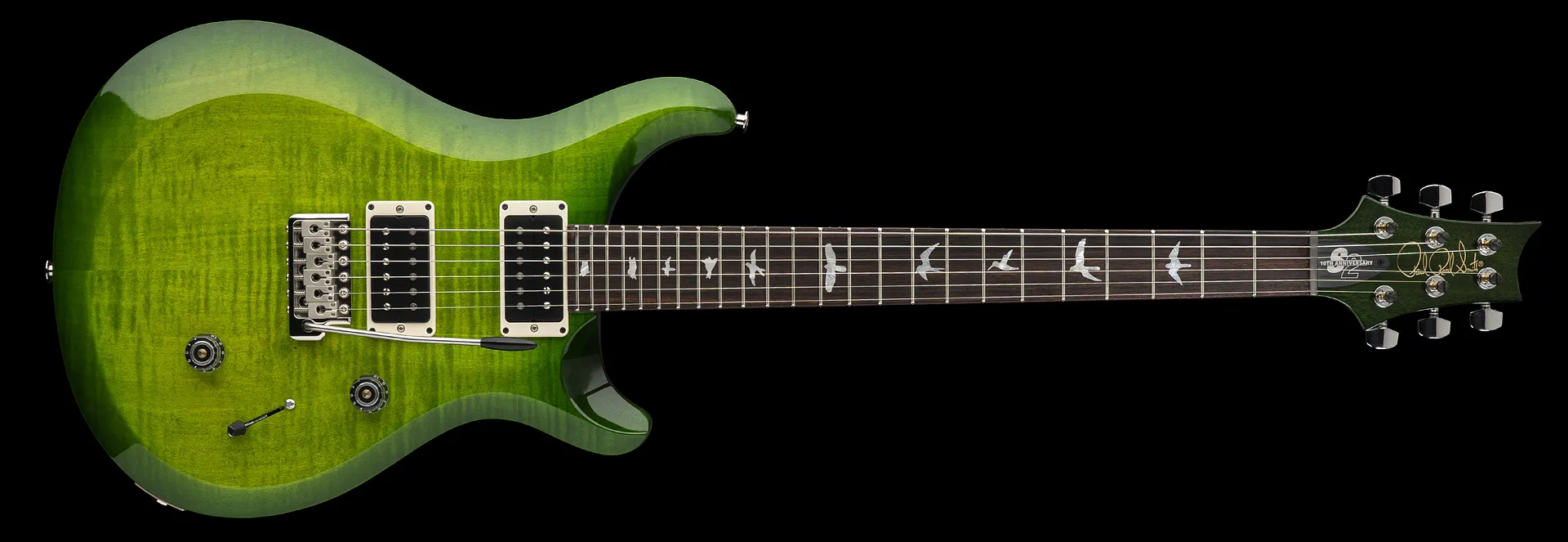 Prs S2 Custom 24 10th Ann. Ltd Usa 2023 2h Trem Rw - Eriza Verde - Guitare Électrique Double Cut - Variation 2