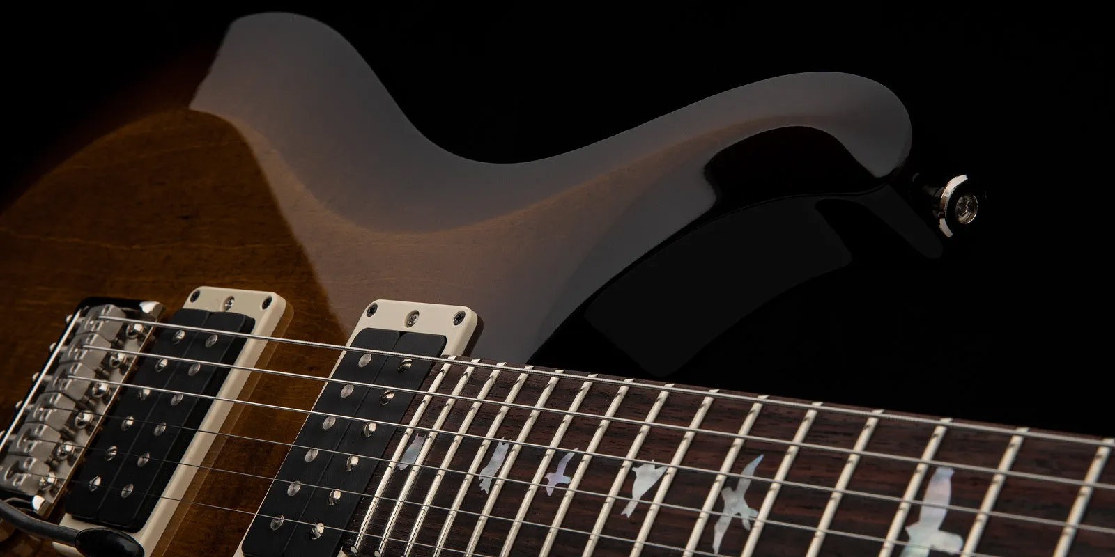 Prs S2 Custom 24 10th Ann. Ltd Usa 2023 2h Trem Rw - Black Amber - Guitare Électrique Double Cut - Variation 3
