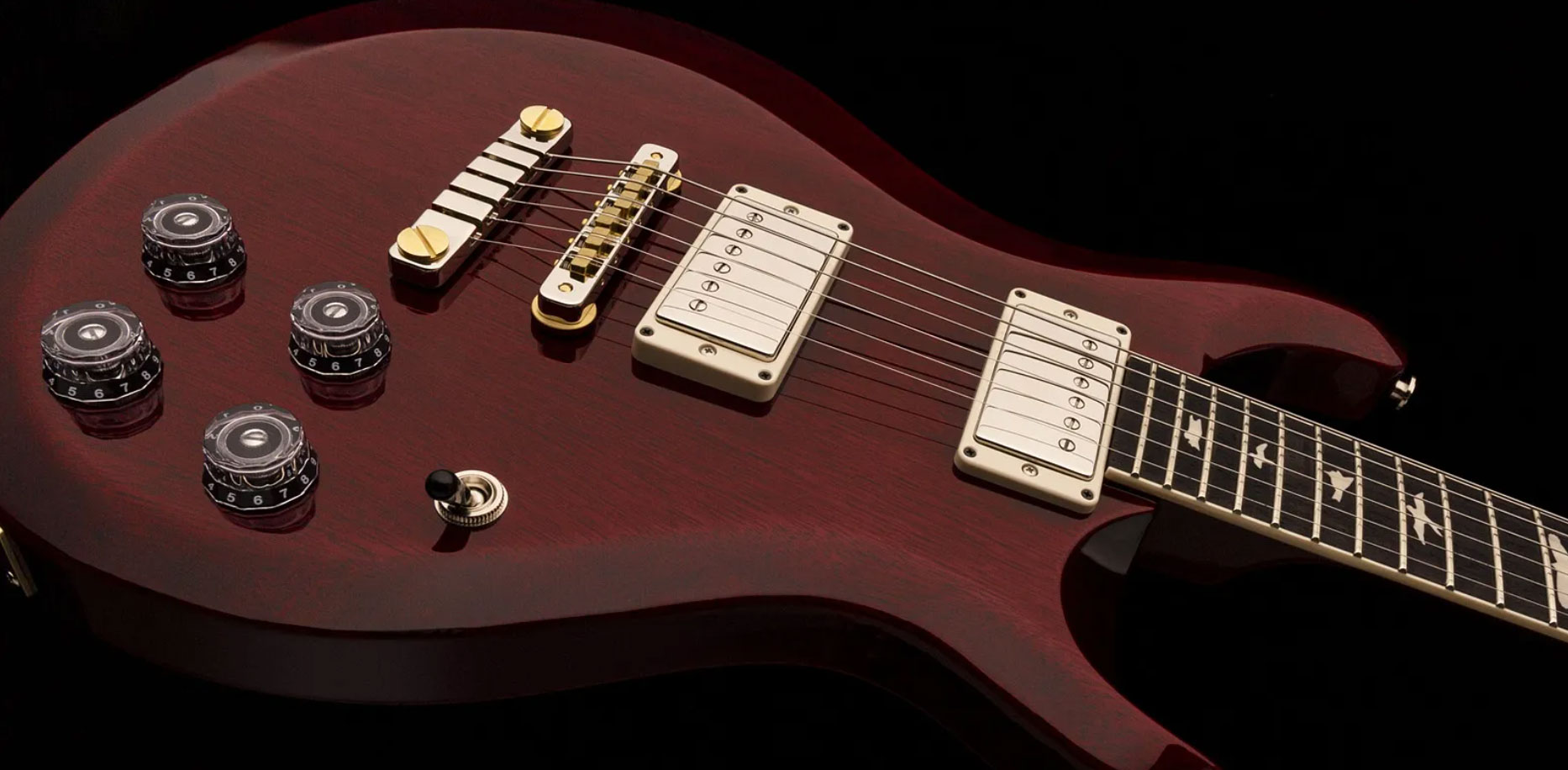 Prs S2 Mccarty 594 Thinline Hh Rw - Vintage Cherry - Guitare Électrique Double Cut - Variation 1