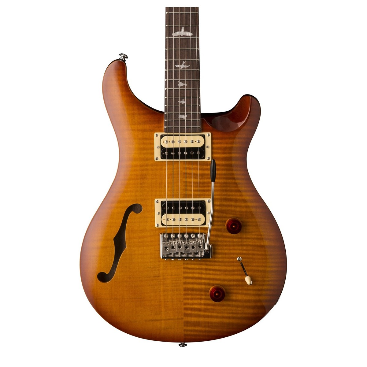 Prs Se Custom 22 Semi-hollow 2018 Hh Trem Rw - Vintage Sunburst - Guitare Électrique Double Cut - Variation 2