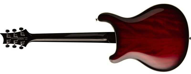 Prs Se Custom 22 Semi-hollow Hh Ht Rw +housse - Fire Red Burst - Guitare Électrique Double Cut - Variation 1