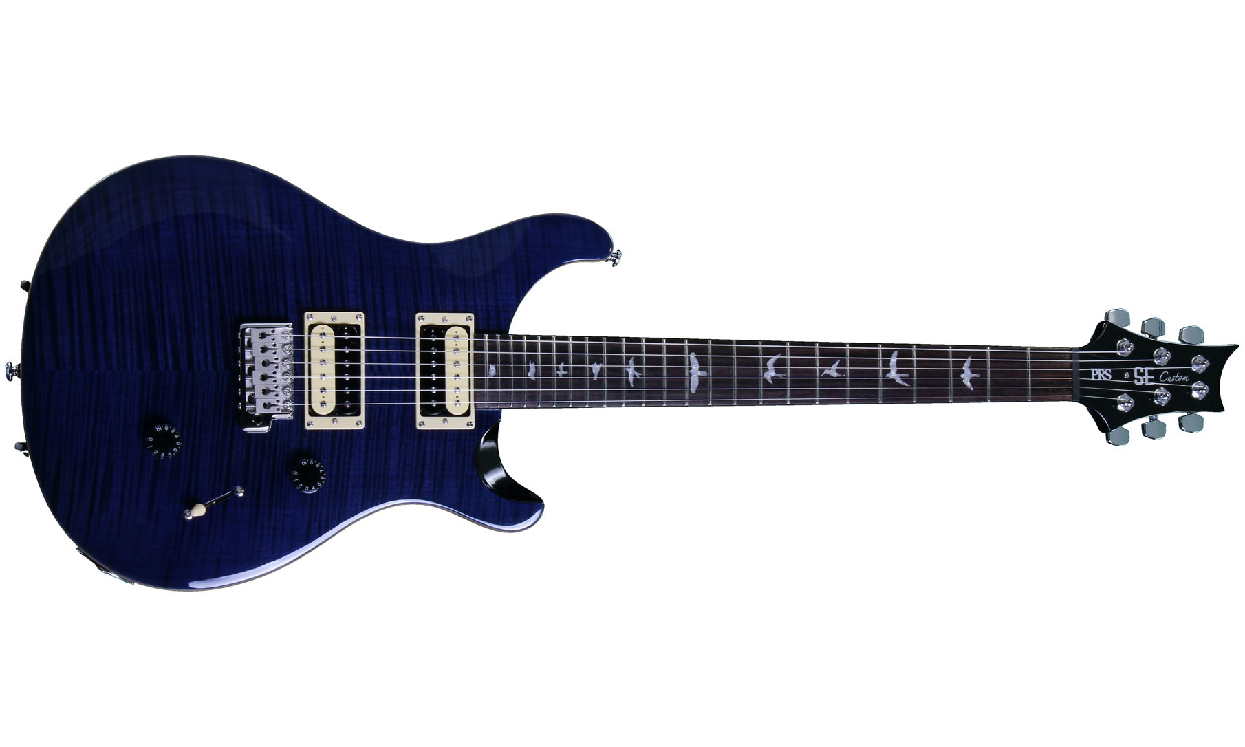 Prs Se Custom 24 2018 Hh Trem Rw - Whale Blue - Guitare Électrique Double Cut - Variation 1