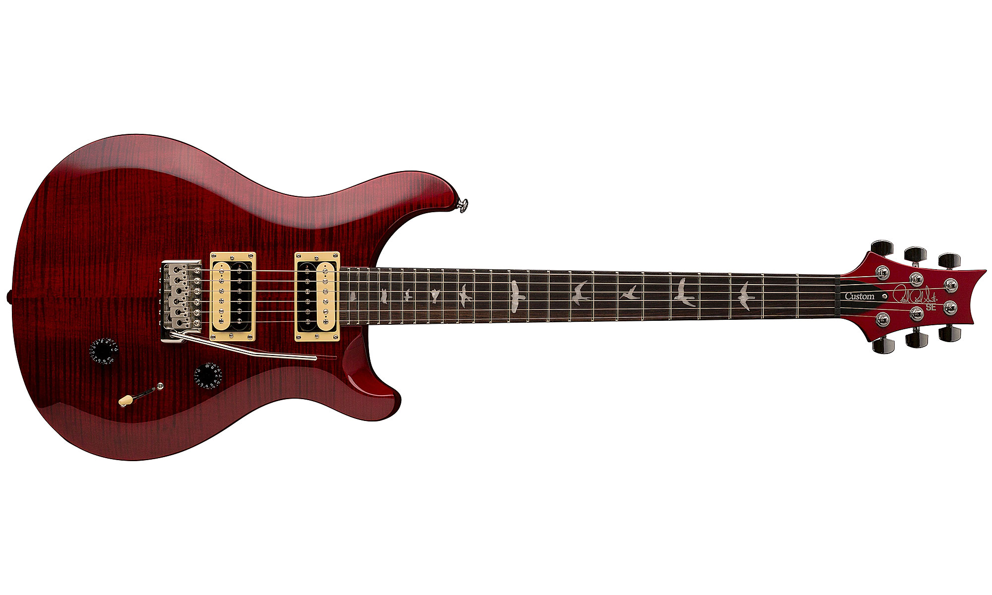 Prs Se Custom 24 2018 Hh Trem Rw - Scarlet Red - Guitare Électrique Double Cut - Variation 5