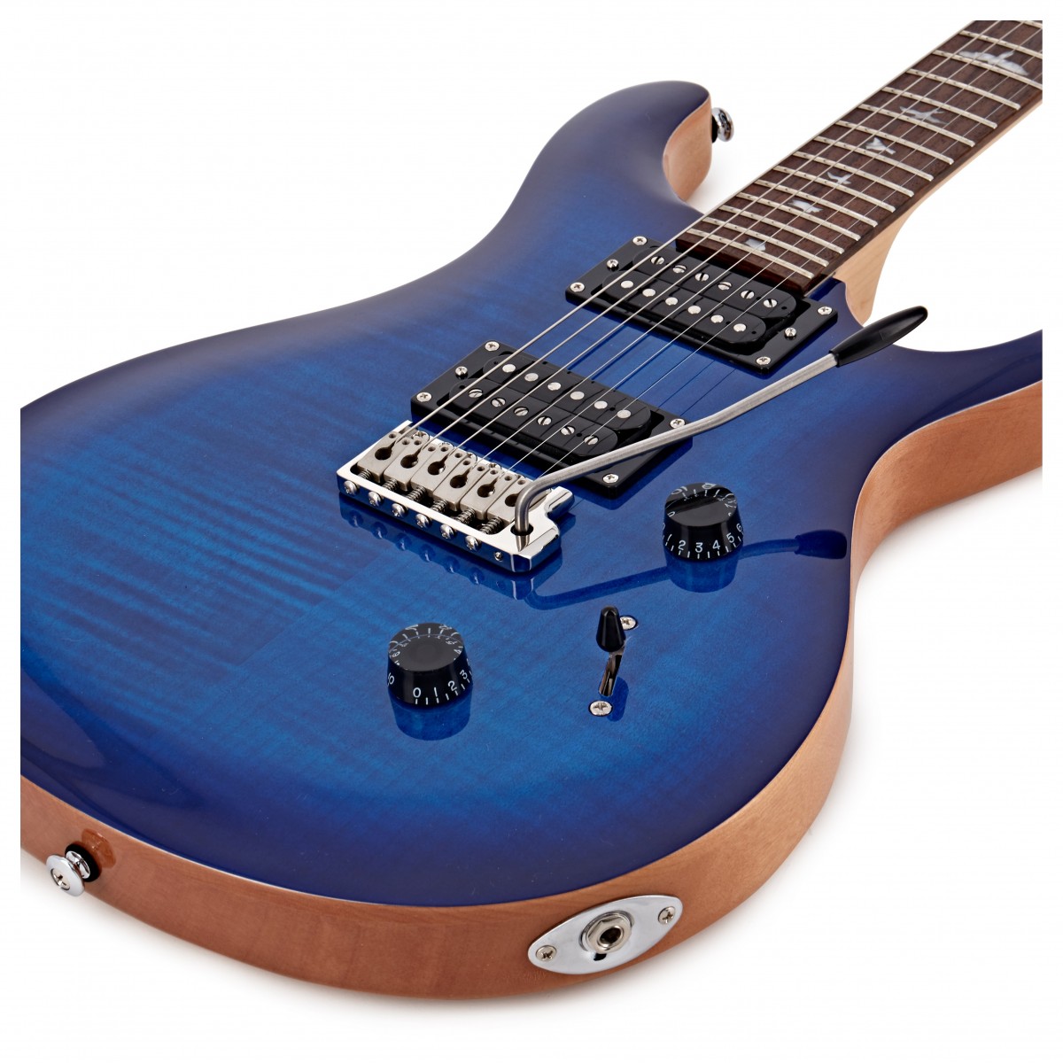 Prs Se Custom 24 2023 Lh Gaucher 2h Trem Rw - Faded Blue - Guitare Électrique Double Cut - Variation 2