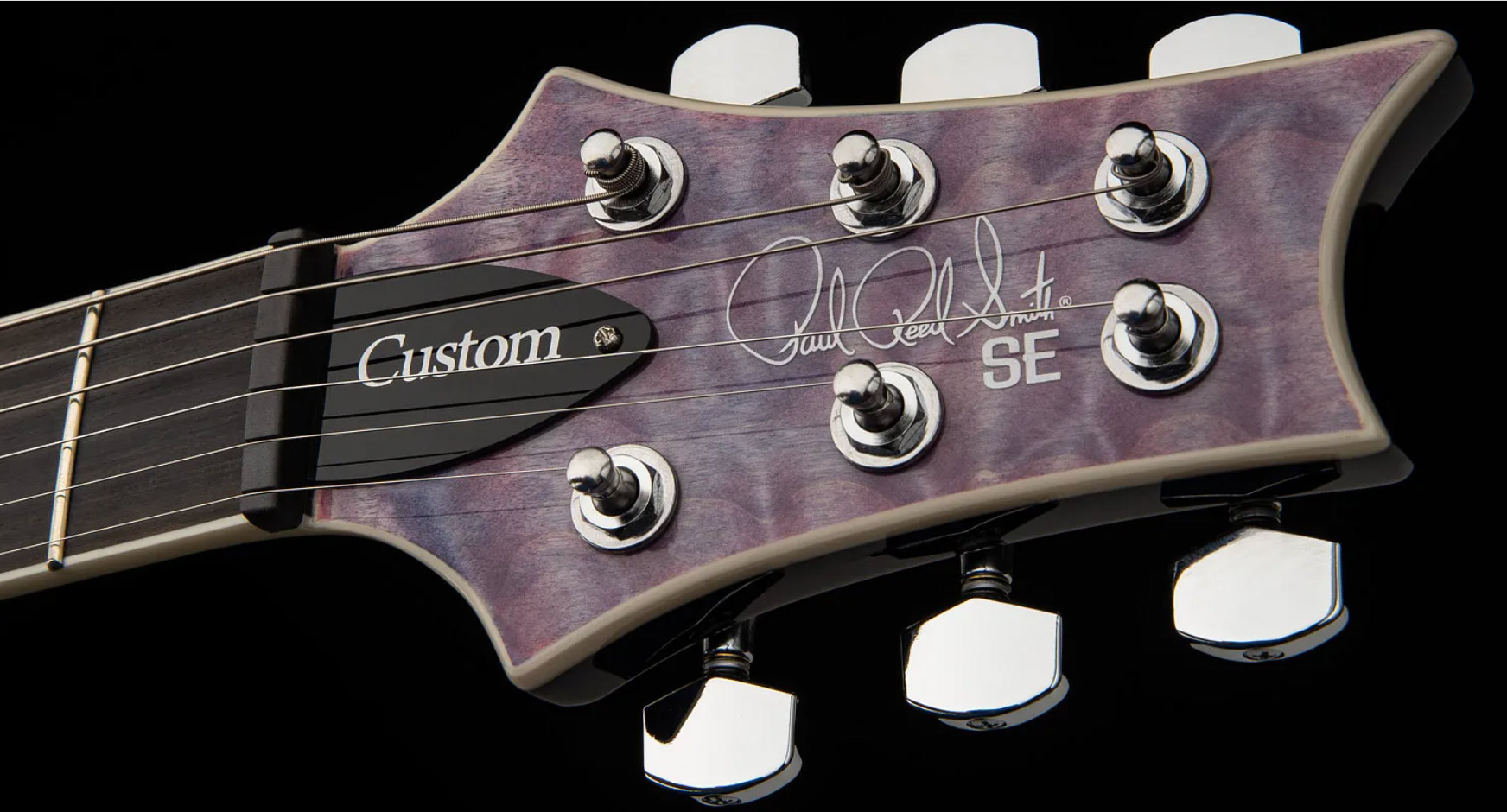 Prs Se Custom 24 Quilt 2h Trem Eb - Violet - Guitare Électrique Double Cut - Variation 6