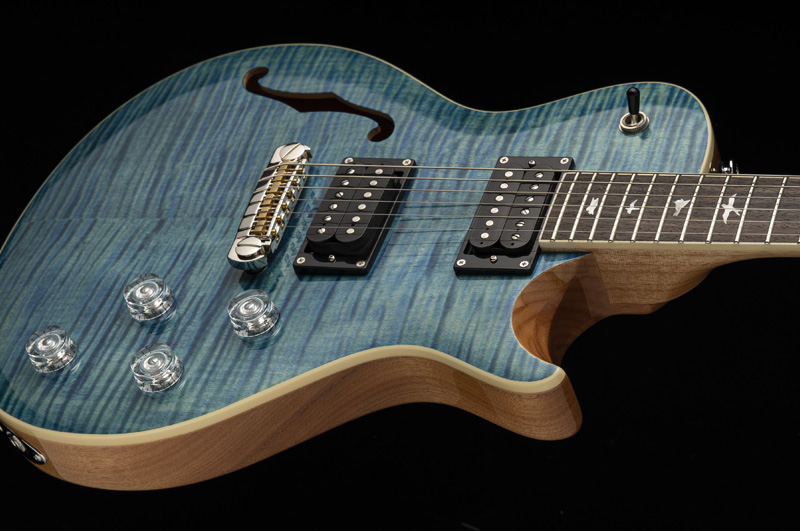 Prs Se Zach Myers 2021 Signature Hh Ht Rw +housse - Myers Blue - Guitare Électrique 1/2 Caisse - Variation 2