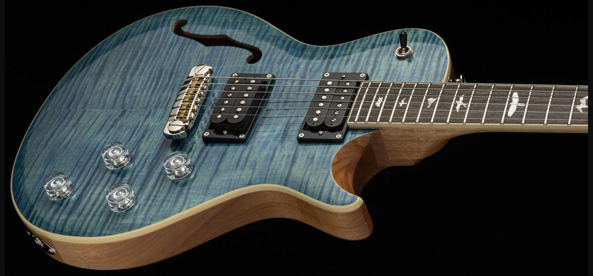Prs Se Zach Myers 2h Ht Rw - Myers Blue - Guitare Électrique Single Cut - Variation 1