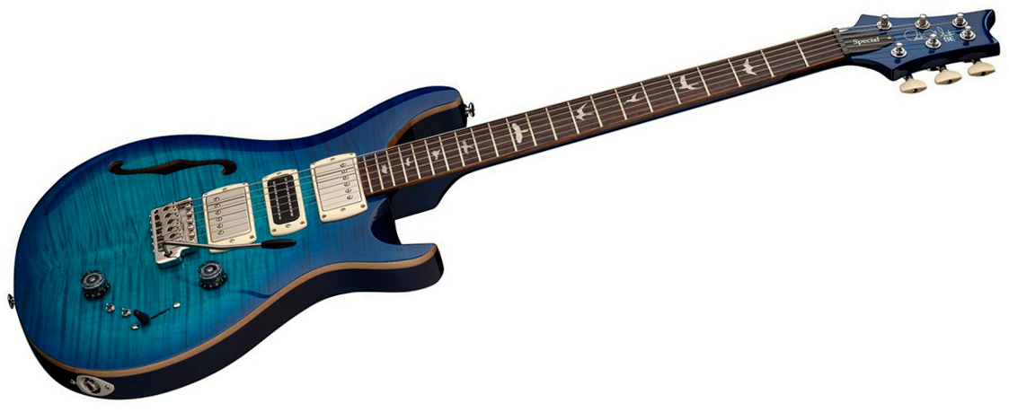 Prs Special Semi Hollow Se (wing Tuners) 2h Ht Rw - Lake Blue - Guitare Électrique 1/2 Caisse - Variation 1