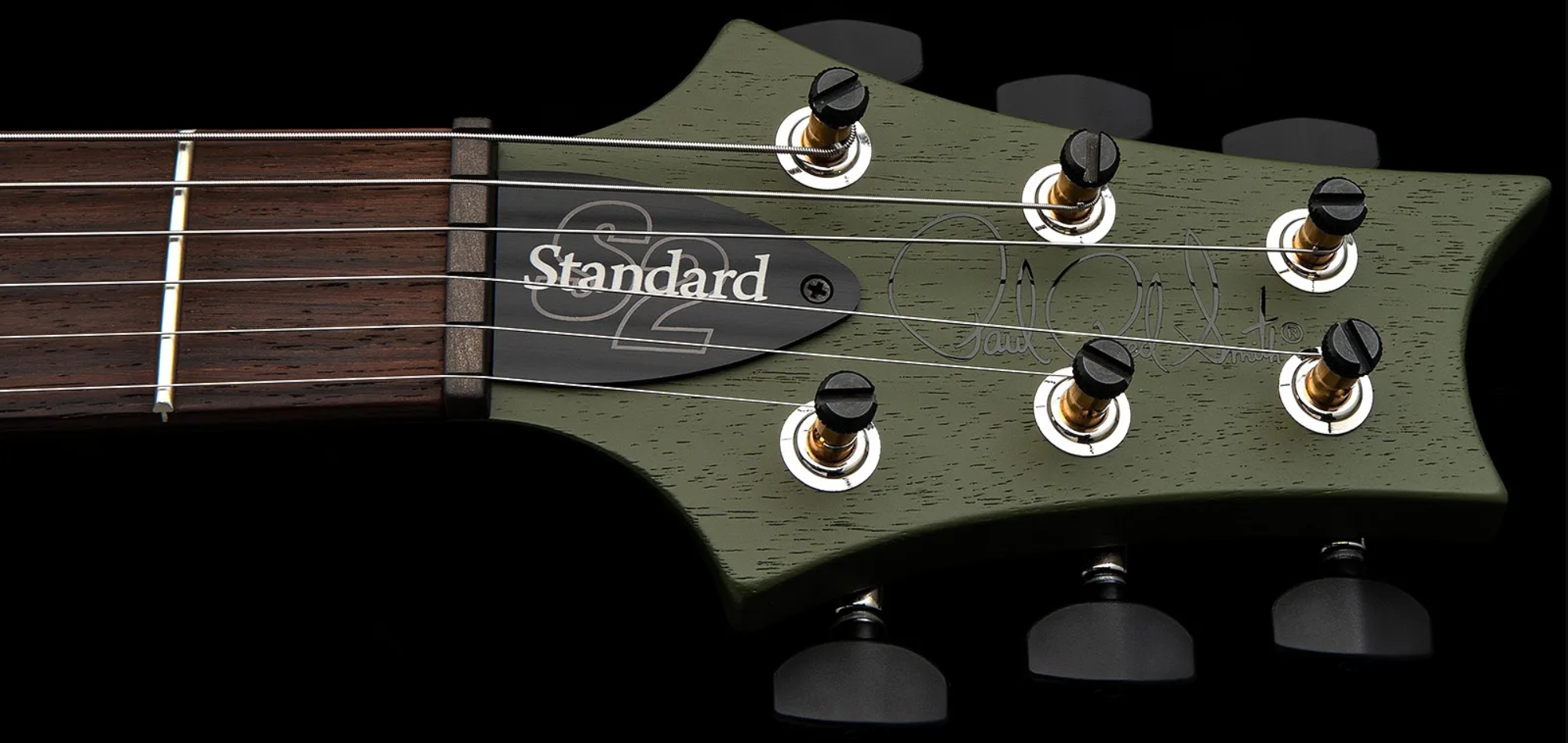 Prs Standard 22 S2 Usa 2h Trem Rw - Matcha Green Satin - Guitare Électrique Double Cut - Variation 5