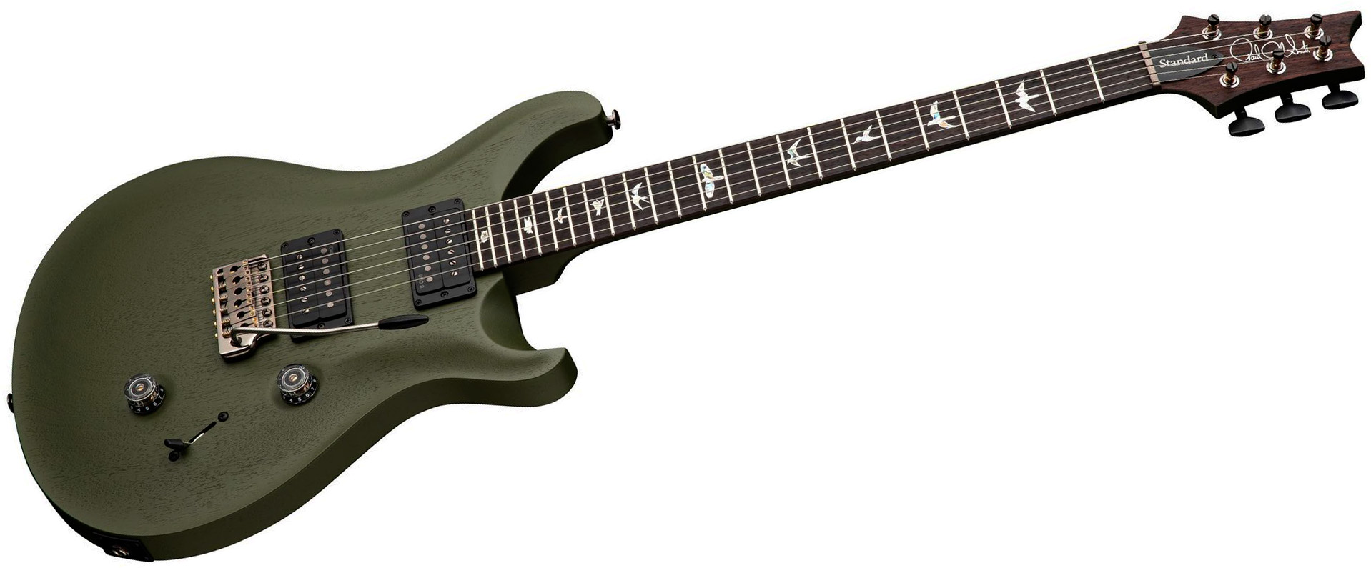 Prs Standard 24 S2 Usa 2h Dmo Trem Rw - Matcha Green Satin - Guitare Électrique Double Cut - Variation 2