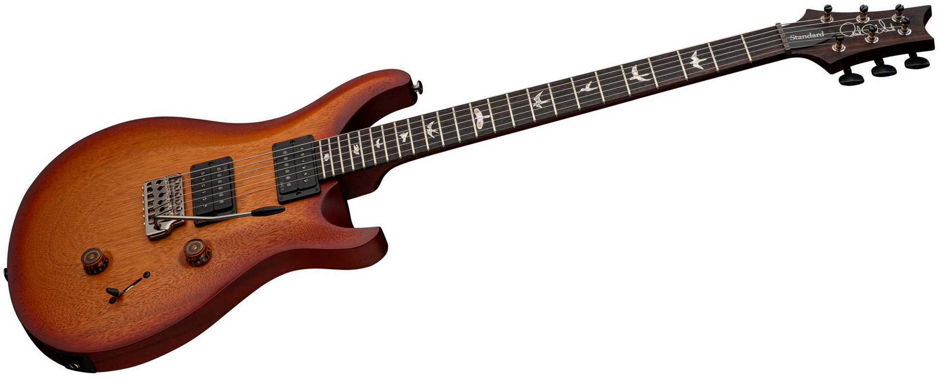 Prs Standard 24 S2 Usa 2h Dmo Trem Rw - Dark Cherry Sunburst Satin - Guitare Électrique Double Cut - Variation 2