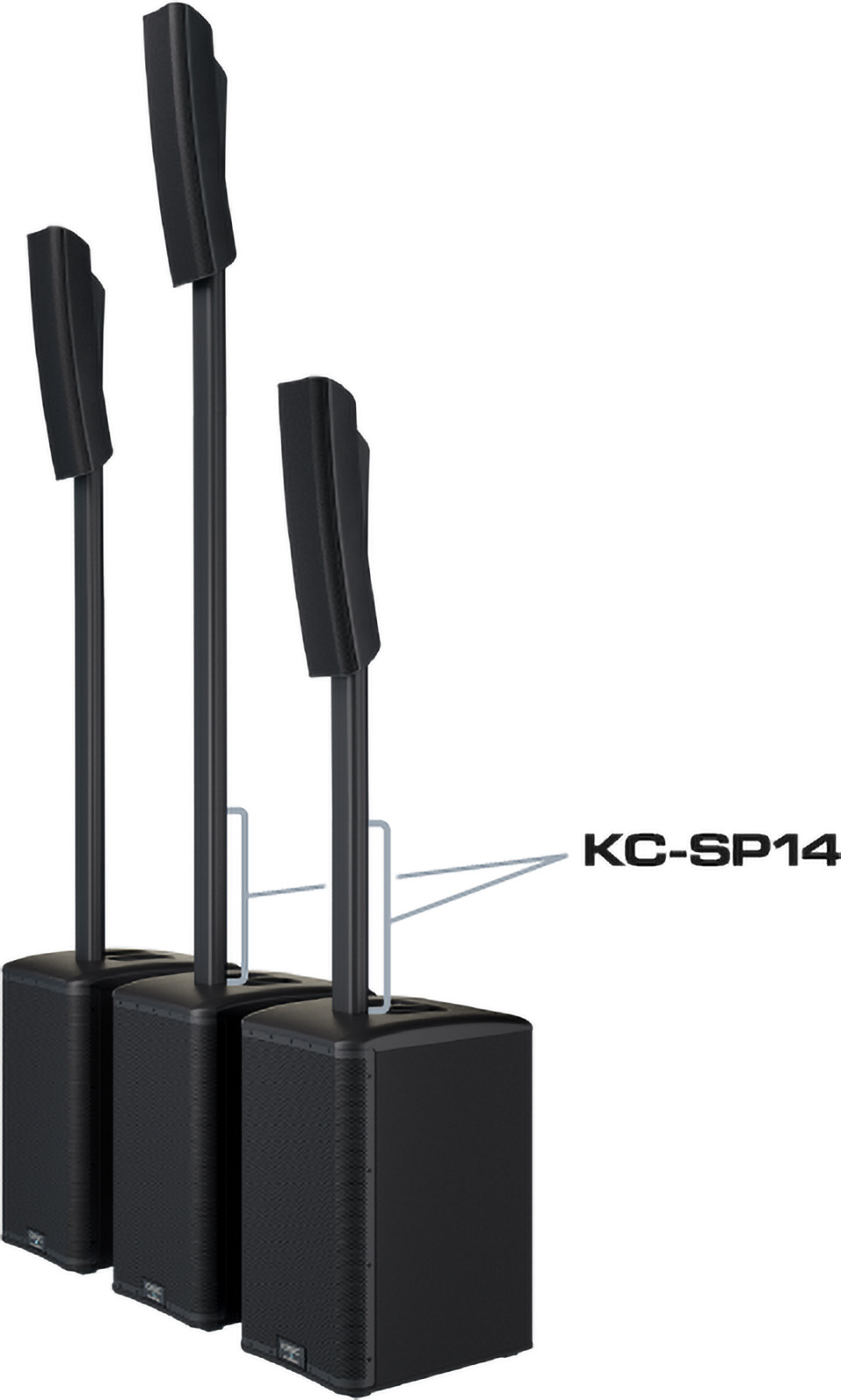 Qsc Mat D'extension Pour Kc12 - Noir - Pied & Stand Enceinte Sono - Variation 1