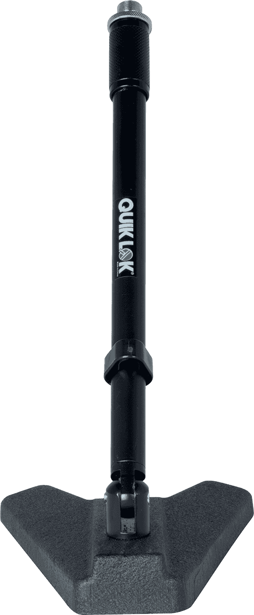 Quiklok Pied Court Embase Triangle - Noire - Pied De Micro - Variation 3