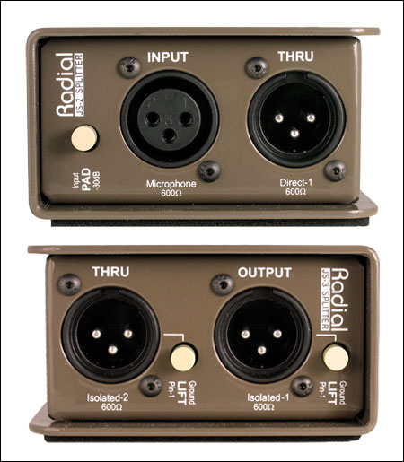 Radial Js2 Passive Microphone Splitter - Boitier Direct / Di - Variation 2