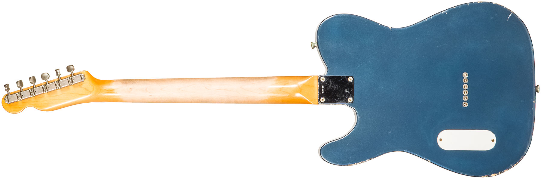 Rebelrelic Carmelita 2h Tv Jones Ht Rw #62165 - Medium Aged Lake Placid Blue - Guitare Électrique Forme Tel - Variation 1