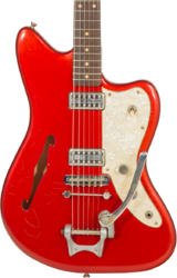 Guitare électrique 1/2 caisse Rebelrelic Wrangler #62175 - Light aged candy apple red