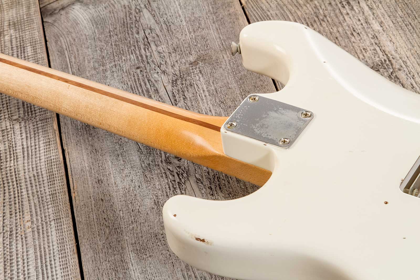 Rebelrelic S-series 1955 3s Trem Mn #231006 - Olympic White - Guitare Électrique Forme Str - Variation 6