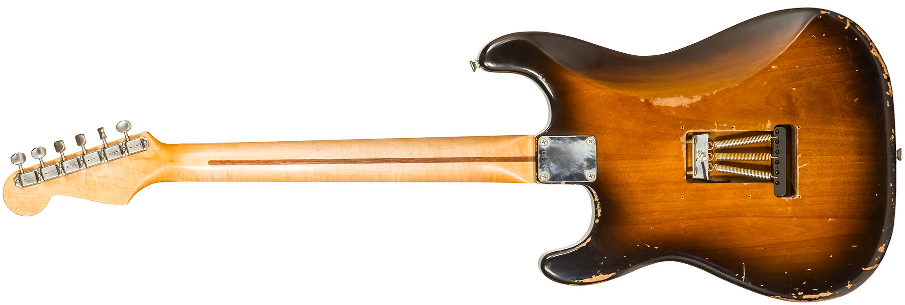 Rebelrelic S-series 54 3s Trem Mn #230103 - Medium Aged 2-tone Sunburst - Guitare Électrique Forme Str - Variation 1