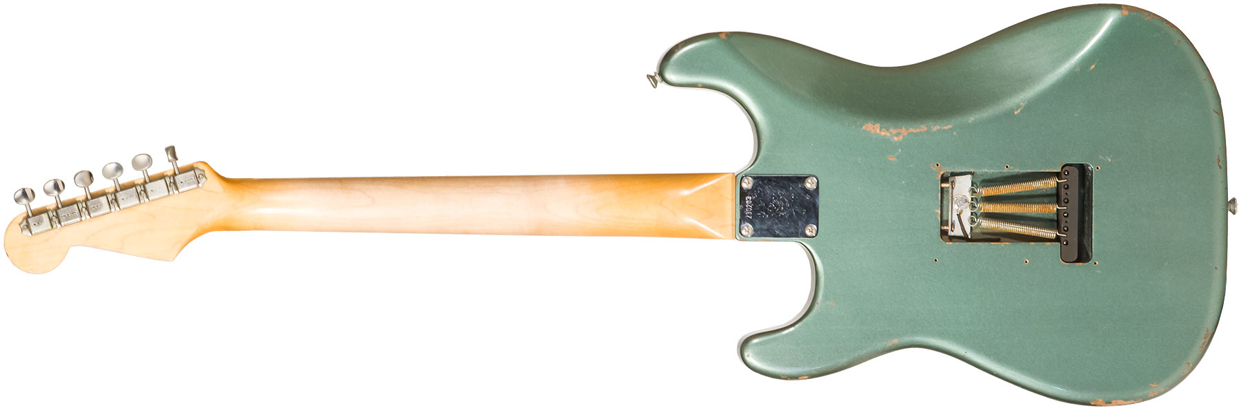 Rebelrelic S-series 62 3s Trem Rw #230203 - Light Aged Sherwood Forest Green - Guitare Électrique Forme Str - Variation 1