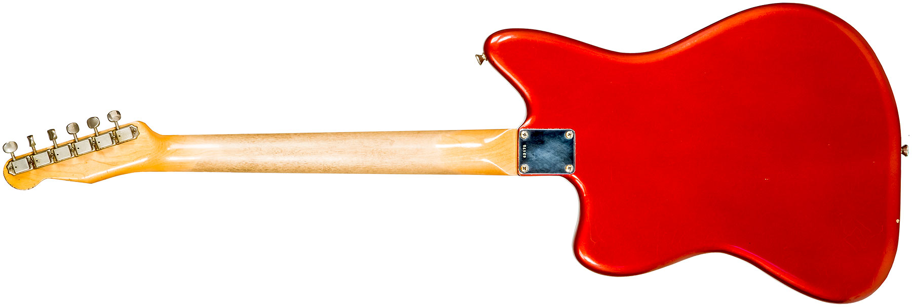 Rebelrelic Wrangler 2h Trem Rw #62175 - Light Aged Candy Apple Red - Guitare Électrique 1/2 Caisse - Variation 1