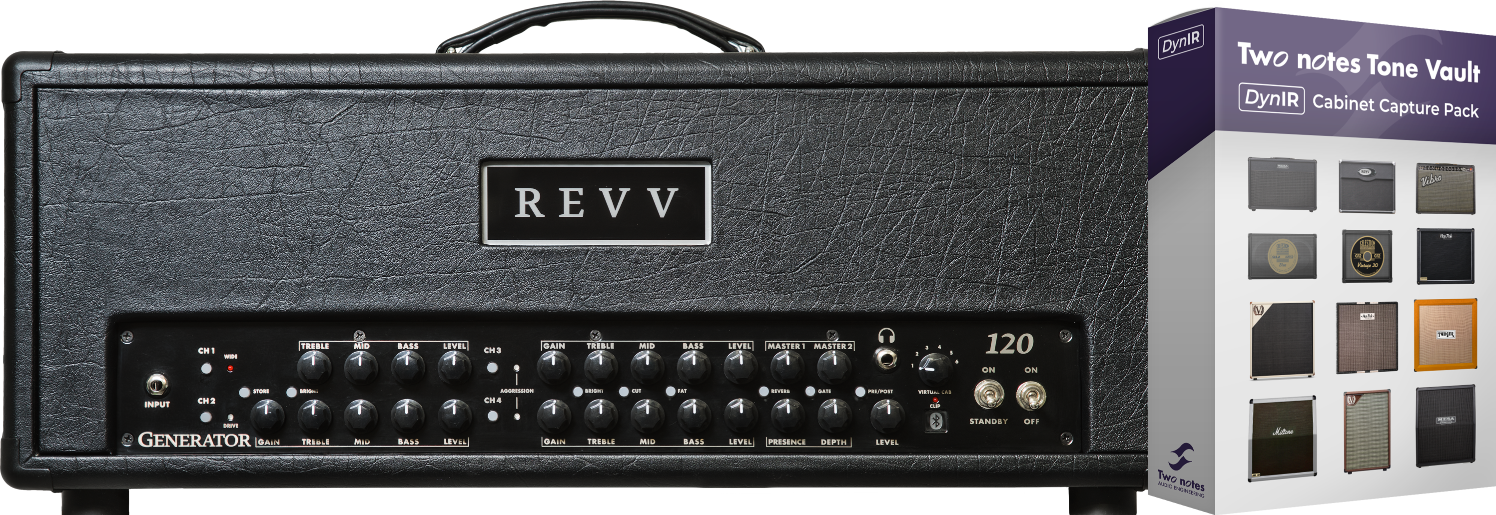 Revv Generator 120 Mk3 Head - Ampli Guitare Électrique TÊte / PÉdale - Variation 1