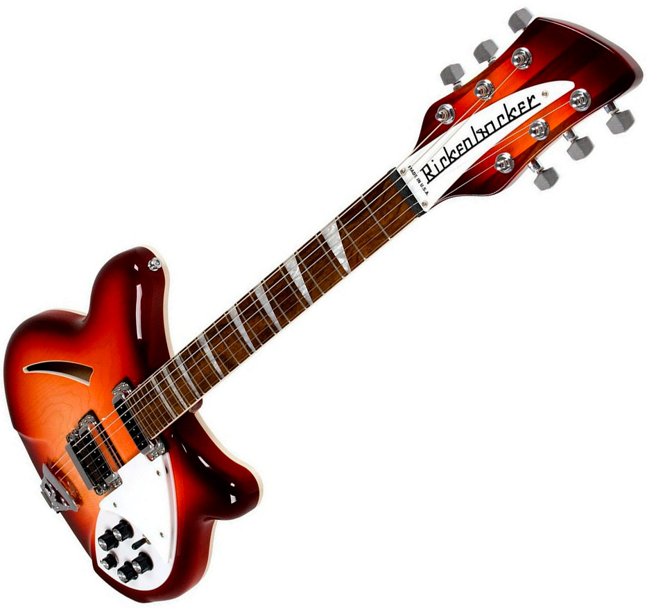 Rickenbacker 360 Fg 2h Ht Rw - Fire Glow - Guitare Électrique 1/2 Caisse - Variation 1