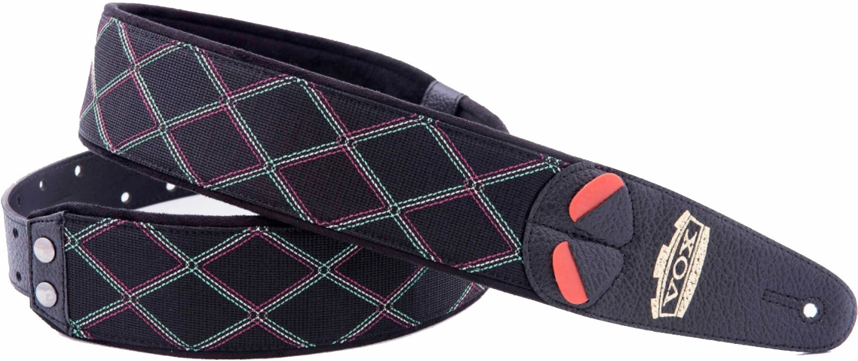Righton Straps Vegan Mojo Vox Guitar Strap 2.3inc Black - Sangle Courroie - Main picture