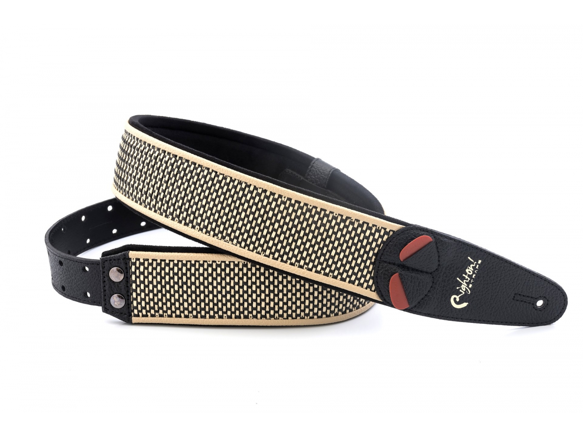 Righton Straps Vegan Mojo Salt & Pepper Guitar Strap 2.3inc - Sangle Courroie - Variation 1