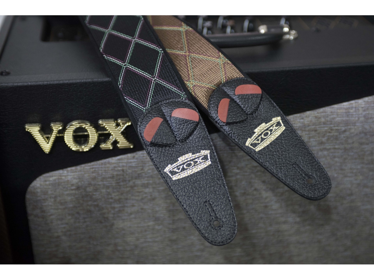 Righton Straps Vegan Mojo Vox Guitar Strap 2.3inc Black - Sangle Courroie - Variation 3