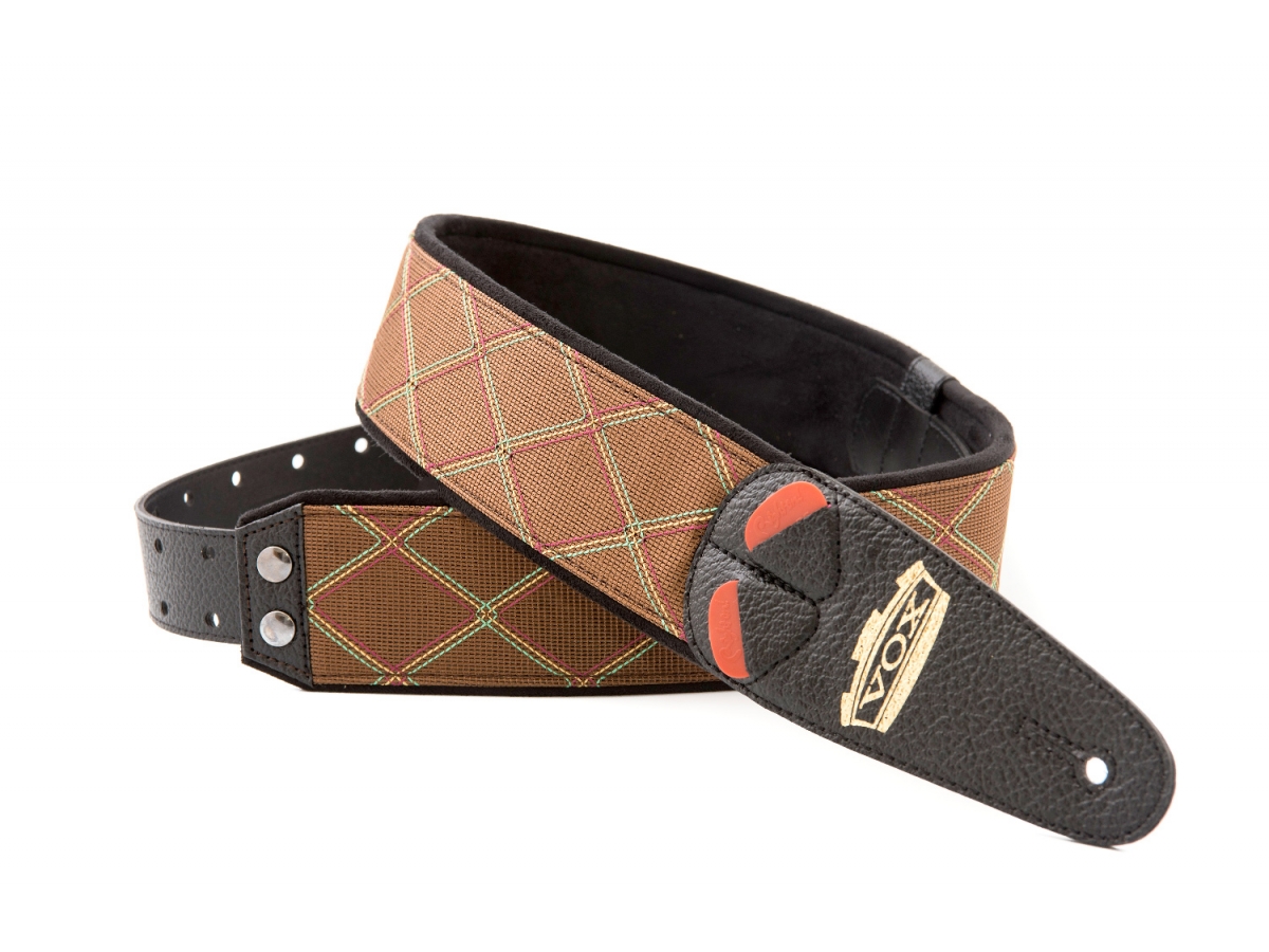 Righton Straps Vegan Mojo Vox Guitar Strap 2.3inc Brown - Sangle Courroie - Variation 1