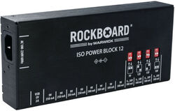 Alimentations pédales Rockboard Power Block ISO V12