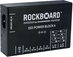 Alimentations pédales Rockboard Power Block ISO V6